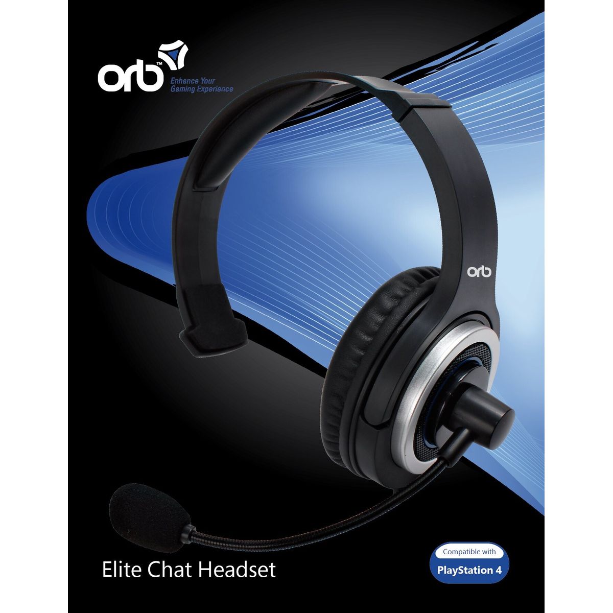 Playstation 4 - Elite Chat Headset / Høretelefoner - Orb