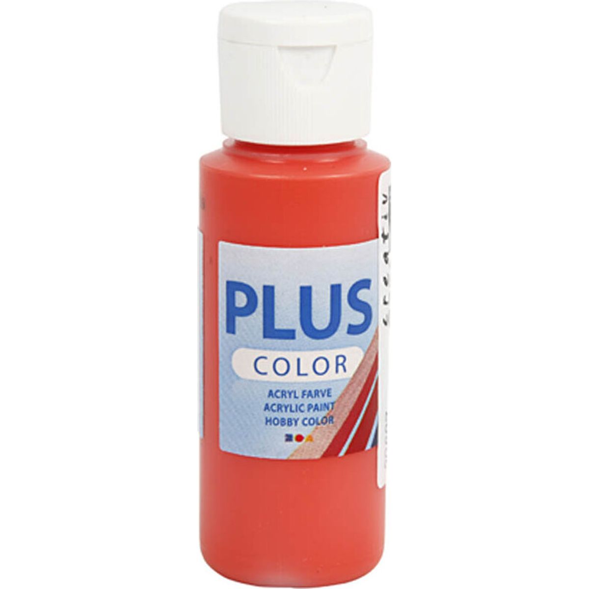 Plus Color Hobbymaling - Akrylfarve - Brilliant Red - 60 Ml