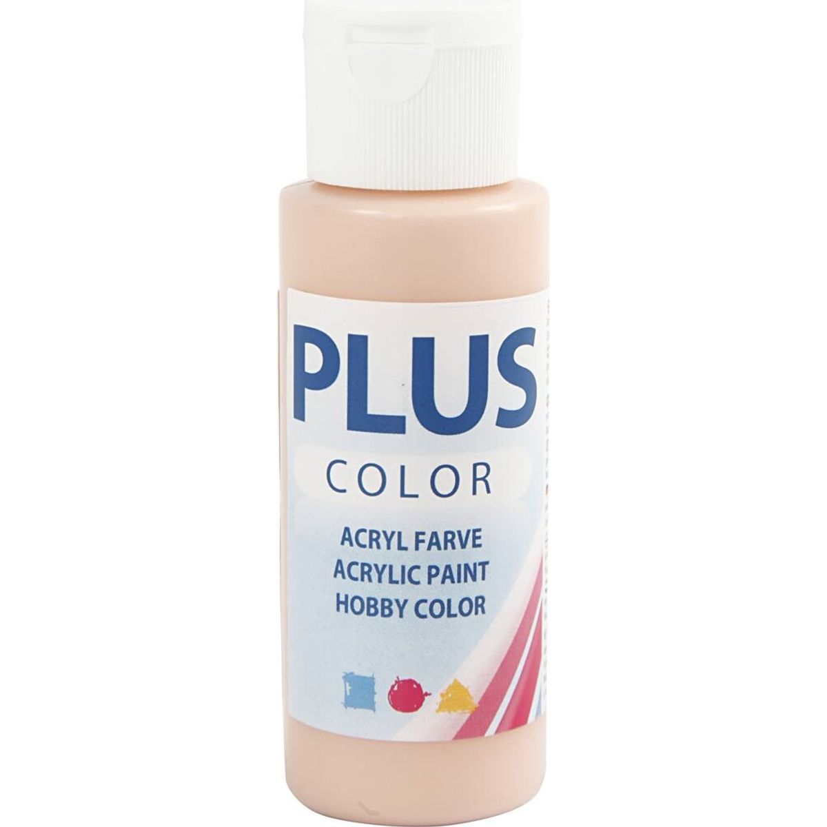 Plus Color Hobbymaling - Akrylfarve - Fersken - 60 Ml