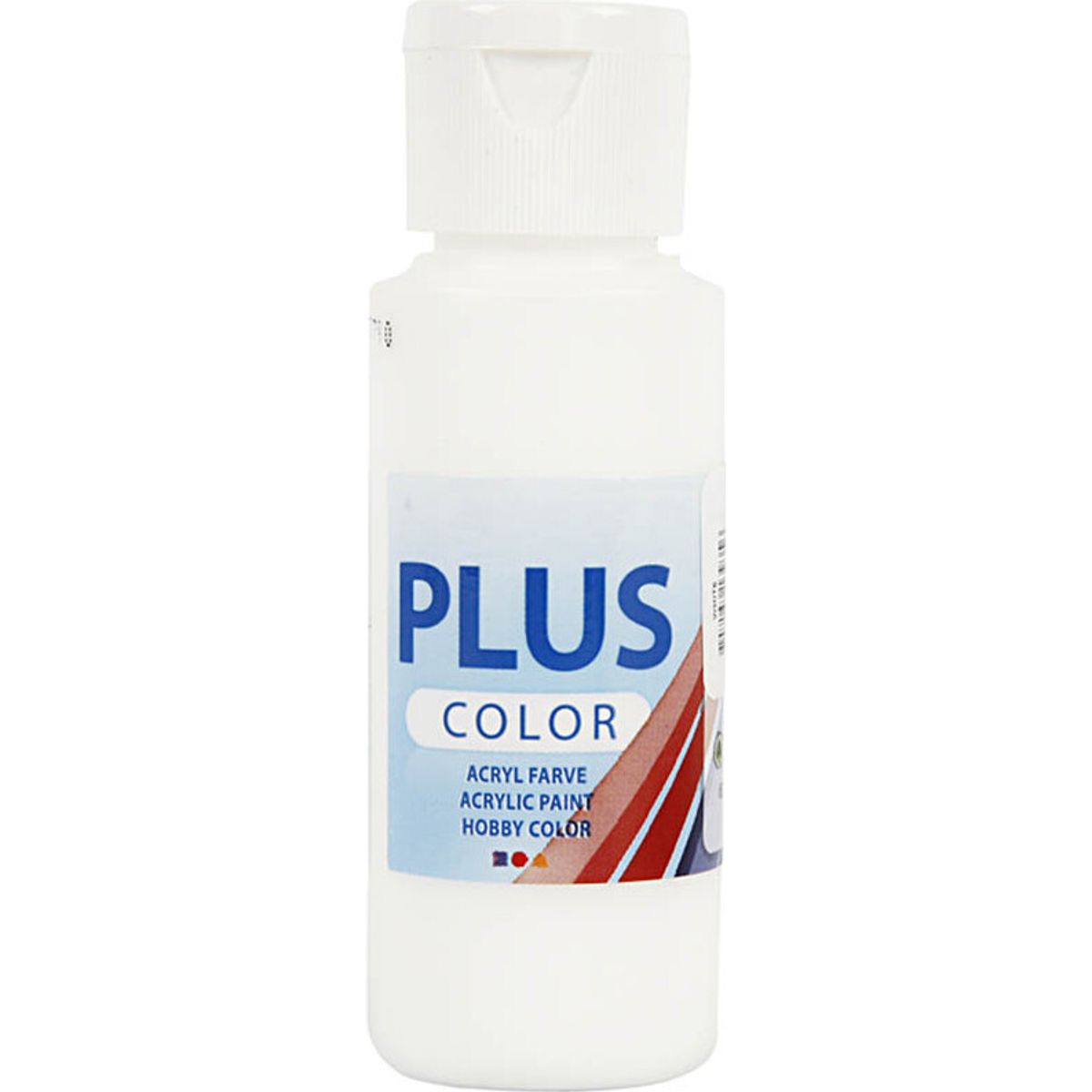 Plus Color Hobbymaling - Akrylfarve - Hvid - 60 Ml