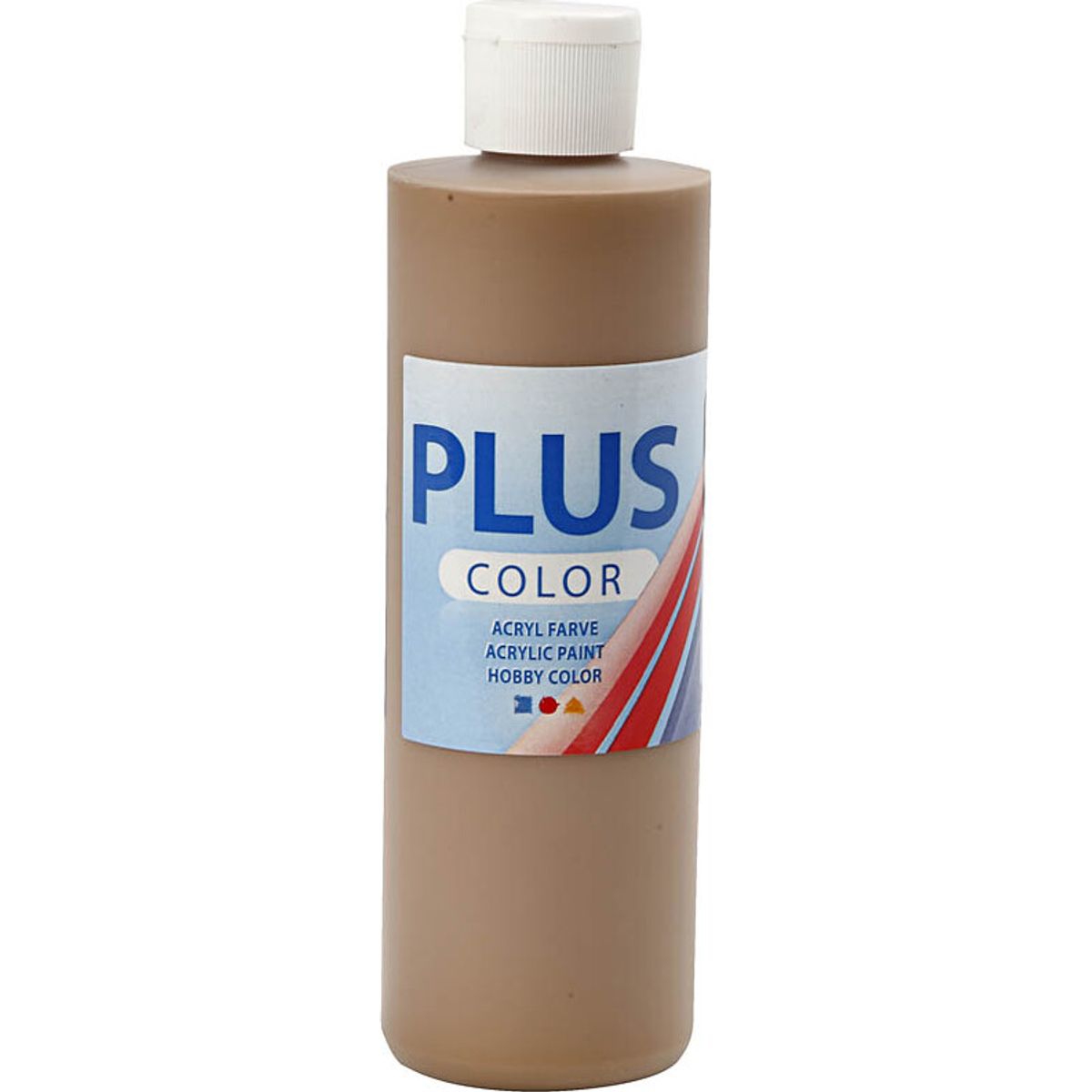 Plus Color Hobbymaling - Akrylfarve - Lys Brun - 250 Ml