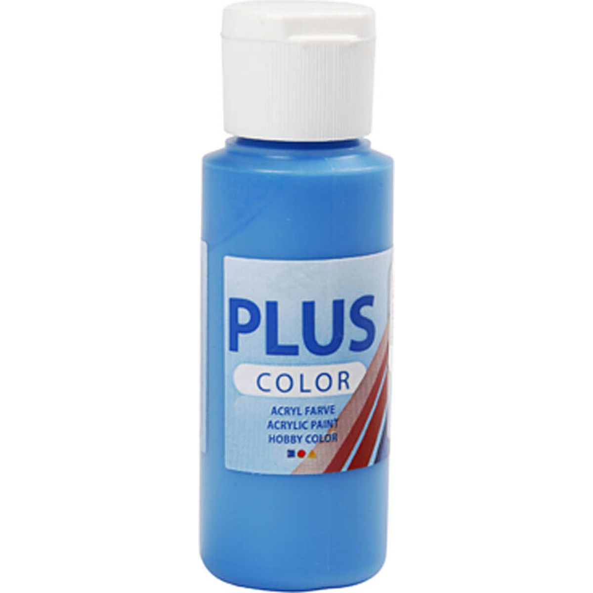 Plus Color Hobbymaling - Akrylfarve - Primær Blå - 60 Ml