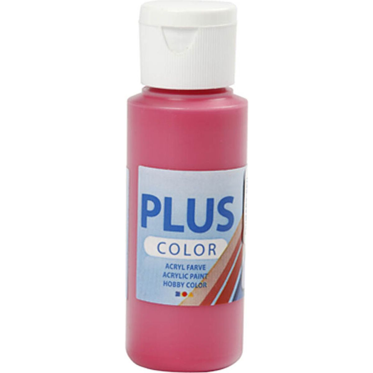 Plus Color Hobbymaling - Akrylfarve - Primær Rød - 60 Ml