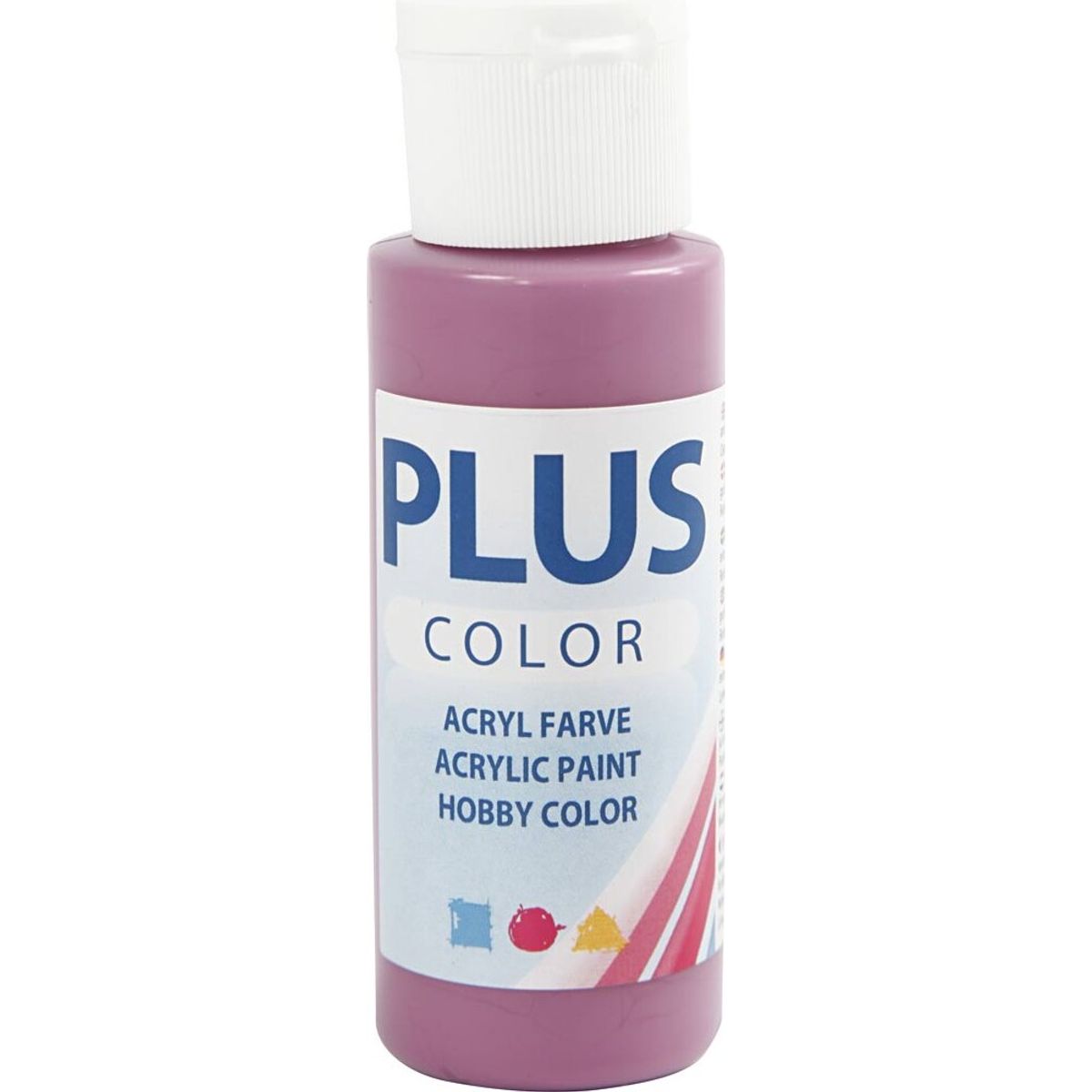 Plus Color Hobbymaling - Akrylfarve - Red Plum - 60 Ml