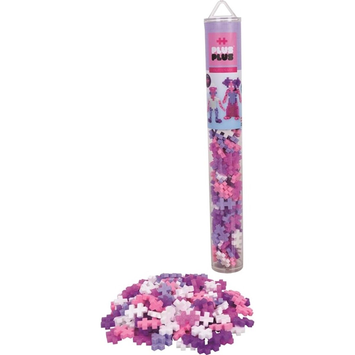 Plus Plus - Tube Med 100 Brikker - Glitter Mix - 4244