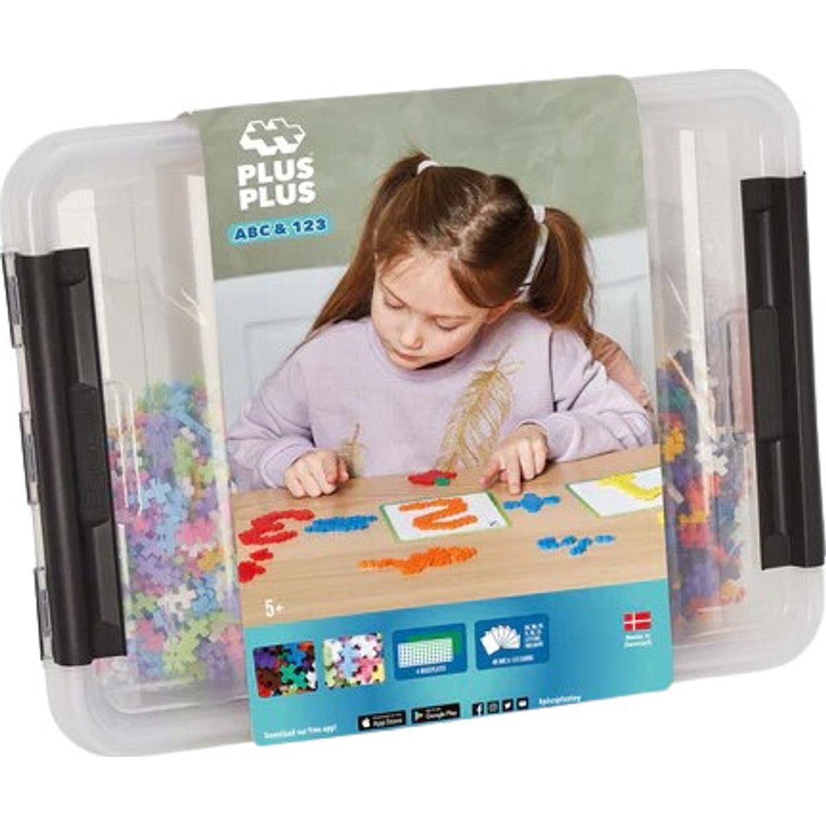 Plus Plus Brikker - Abc & 123 Box - 2000 Stk