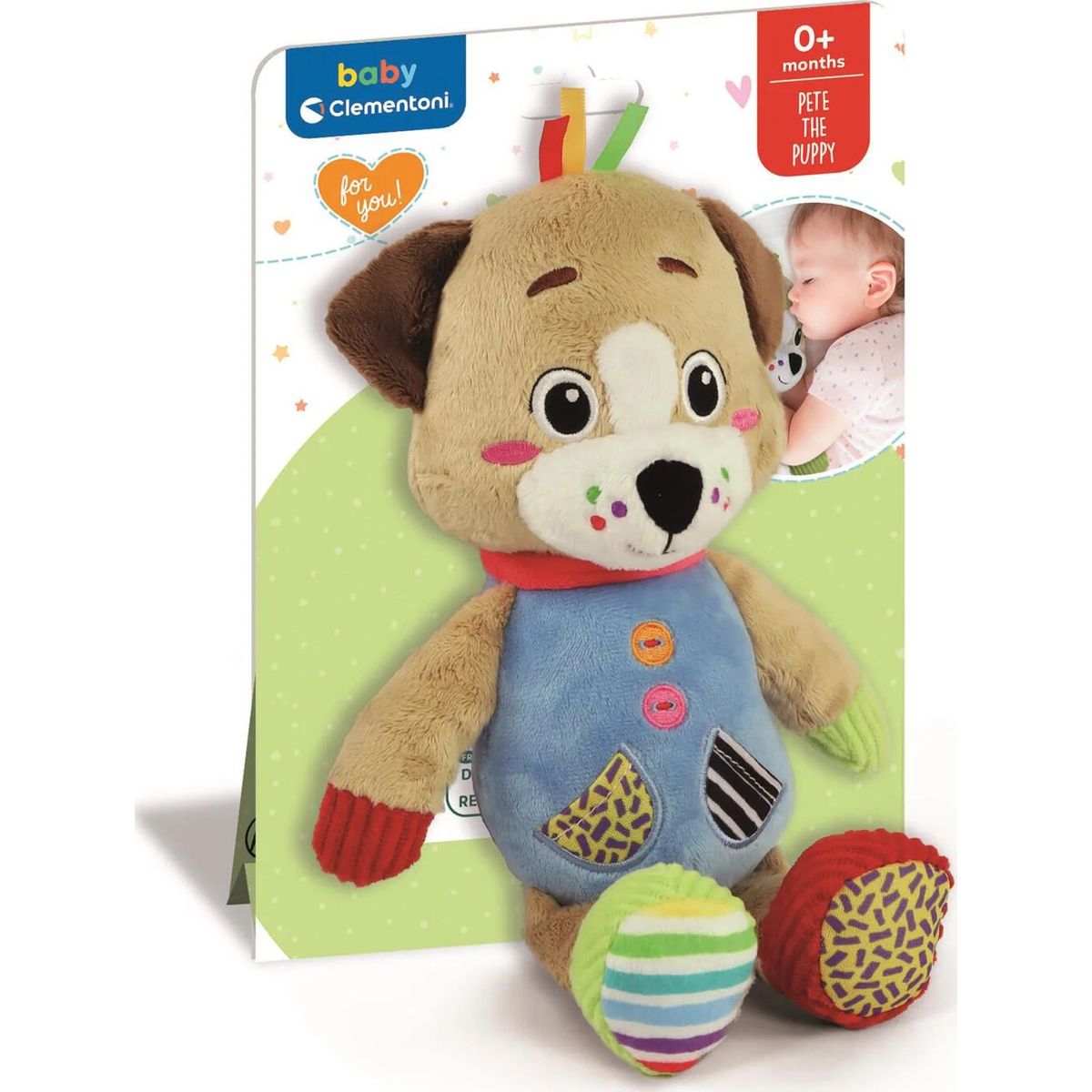 Sansebamse - Pete The Puppy - Baby Clementoni