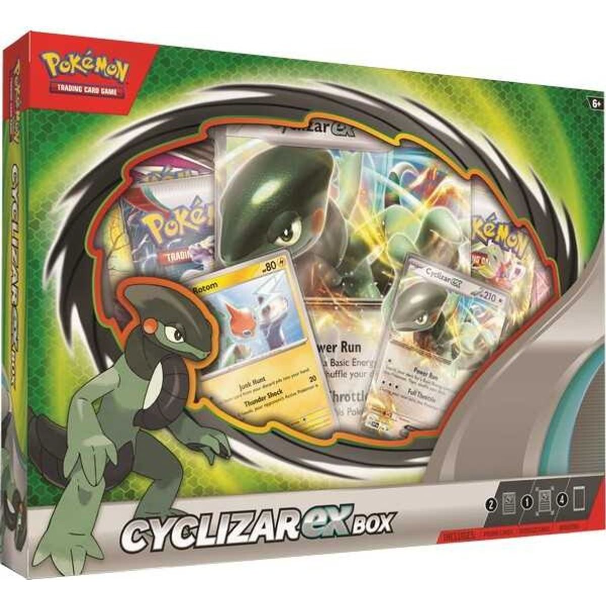 Pokémon Kort æske - Cyclizar Ex Box - 7 Dele