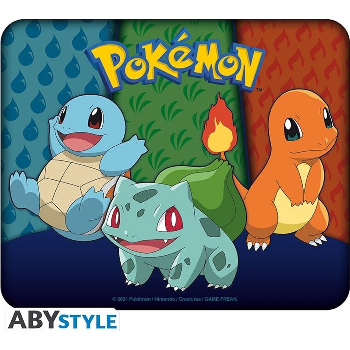 Pokemon - Flexible Mousepad - Starters Kanto