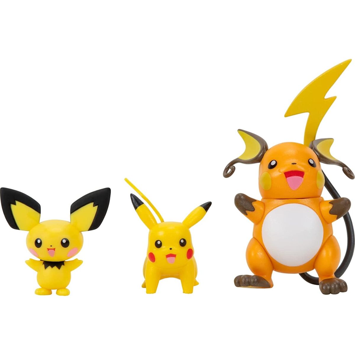 Pokémon - Pikachu Figurer - Evolution - 3 Stk