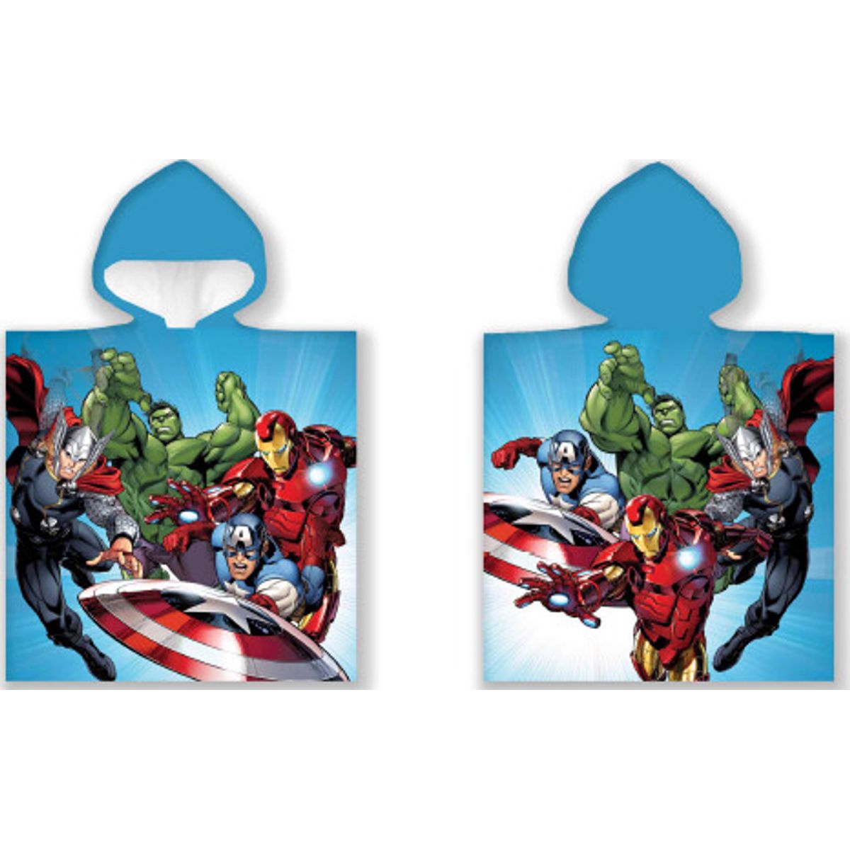 Avengers Håndklæde Poncho Til Børn - Marvel - 50x100 Cm