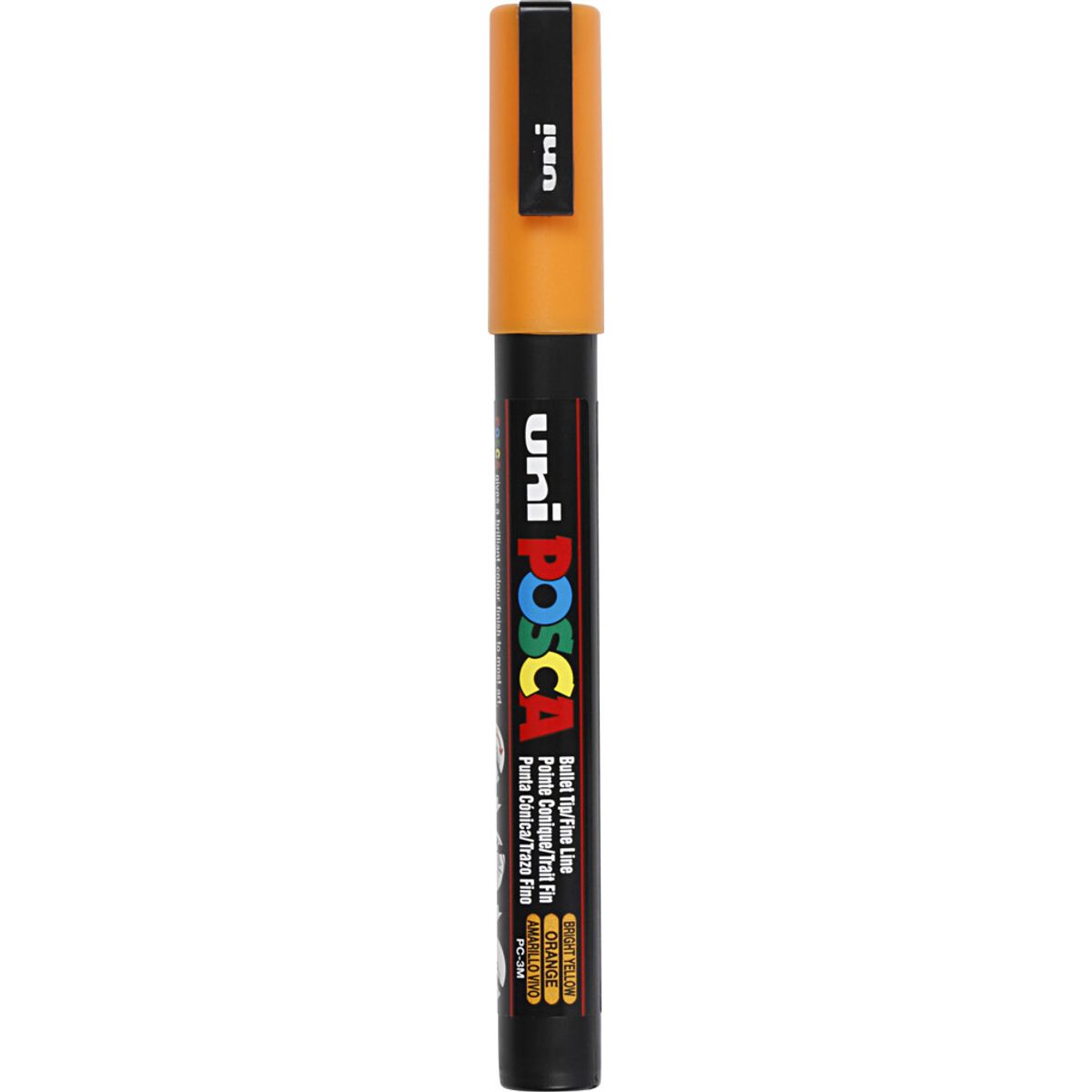 Posca Tusch - Nr. Pc-3m - Tykkelse 0,9-1,3 Mm - Bright Yellow