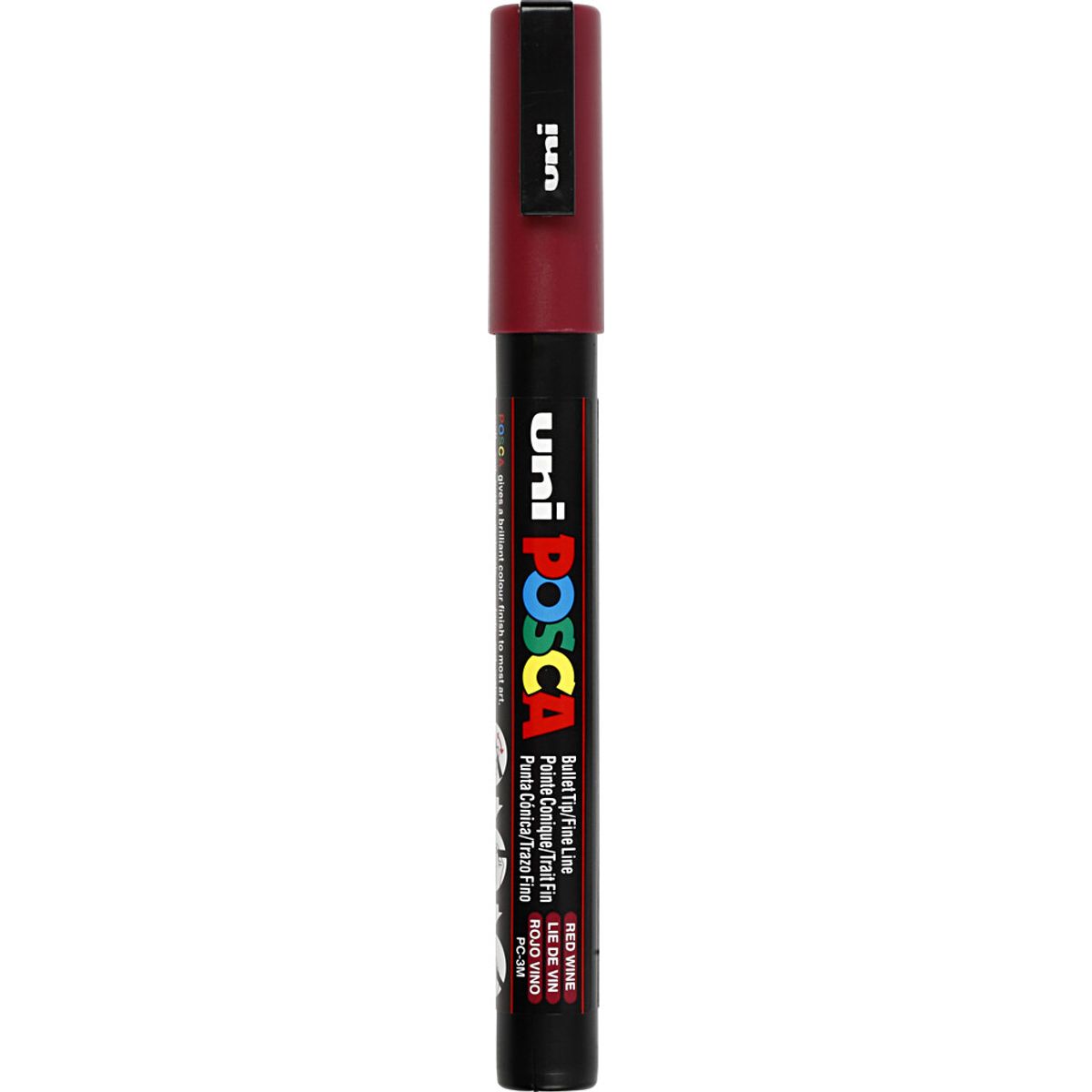 Posca Tusch - Nr. Pc-3m - Tykkelse 0,9-1,3 Mm - Red Wine