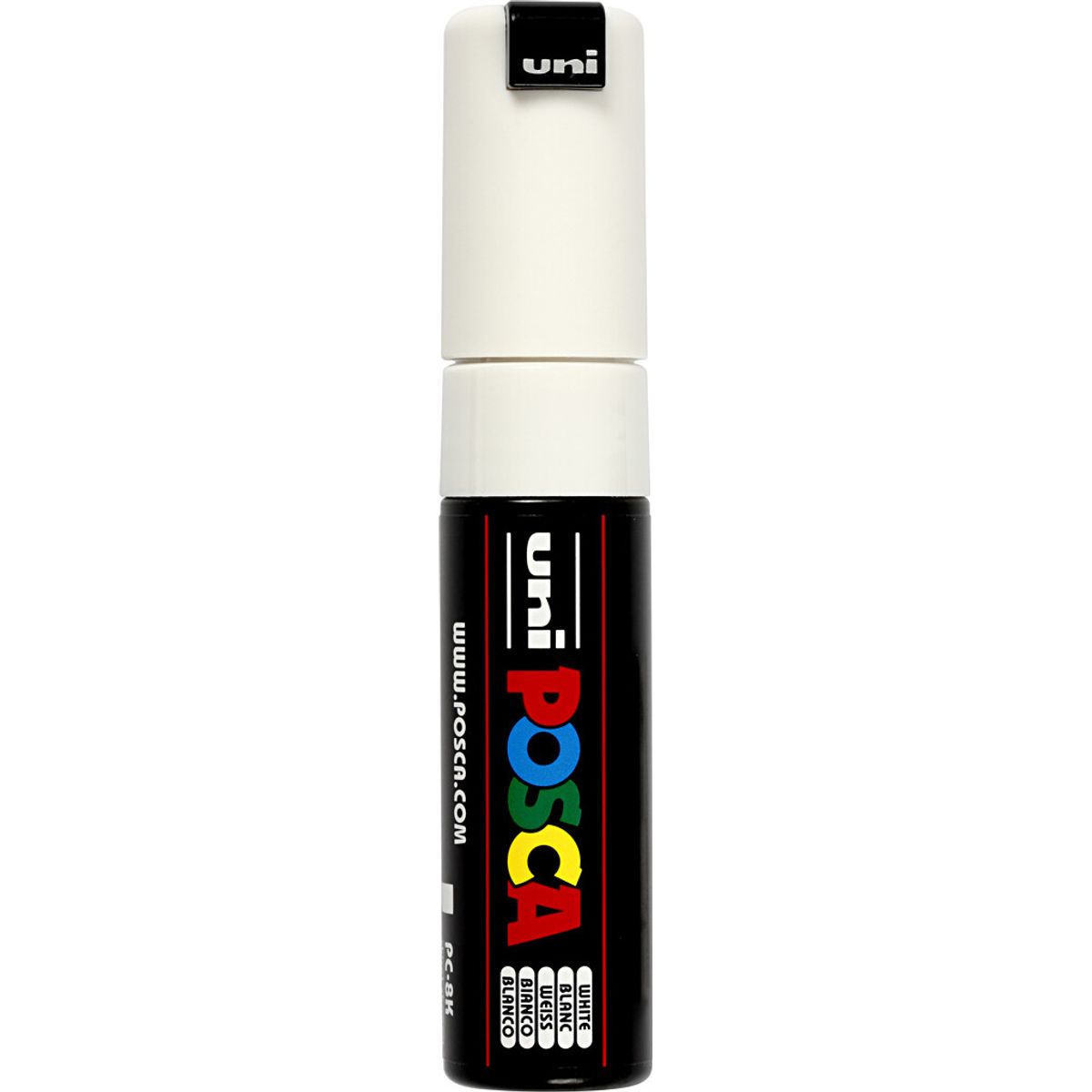 Posca Tusch - Nr. Pc-8k - Tykkelse 8 Mm - Hvid