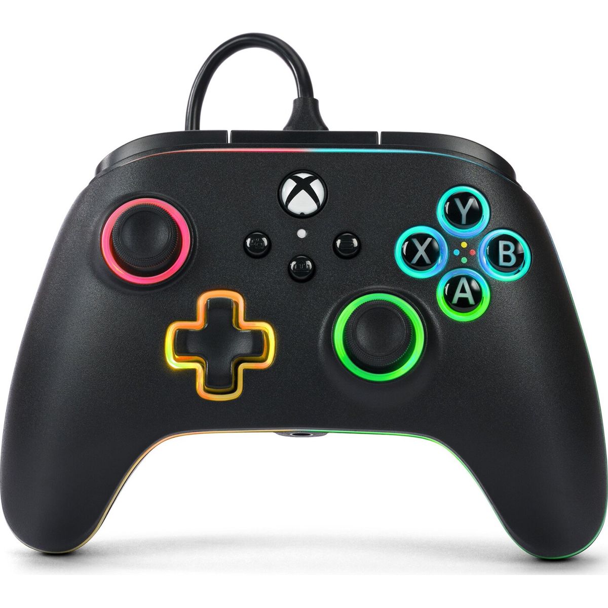 Powera Advantage Wired Controller - Xbox Series X/s - M/ Lumectra + Rgb Led Strip - Black