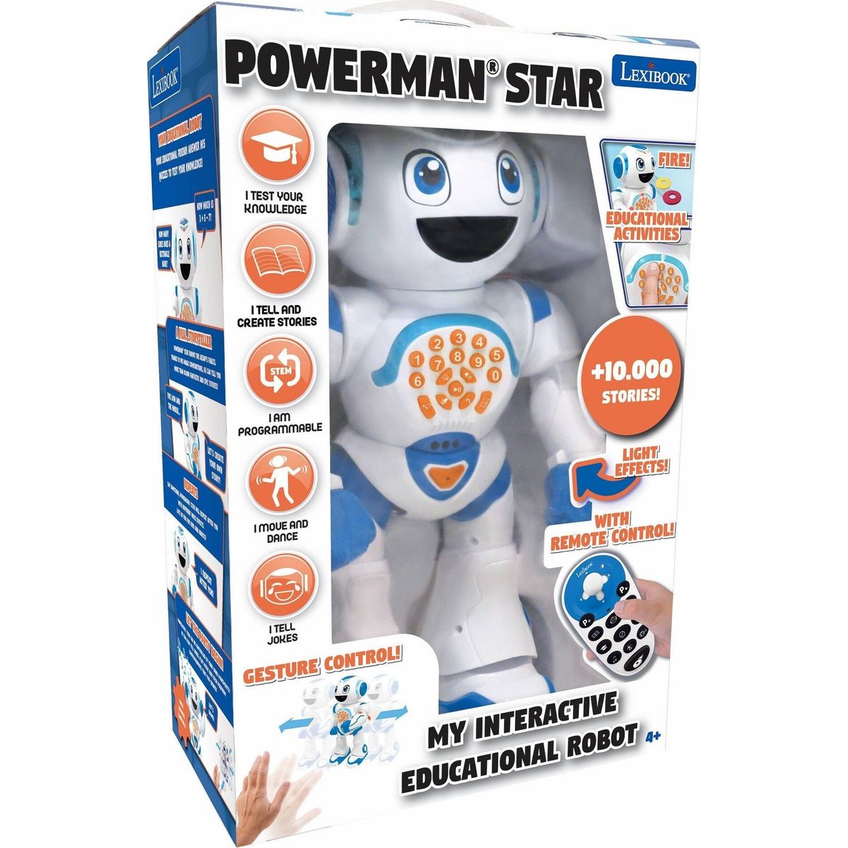 Lexibook - Powerman Star Robot - Interaktiv Med Dansk Tale