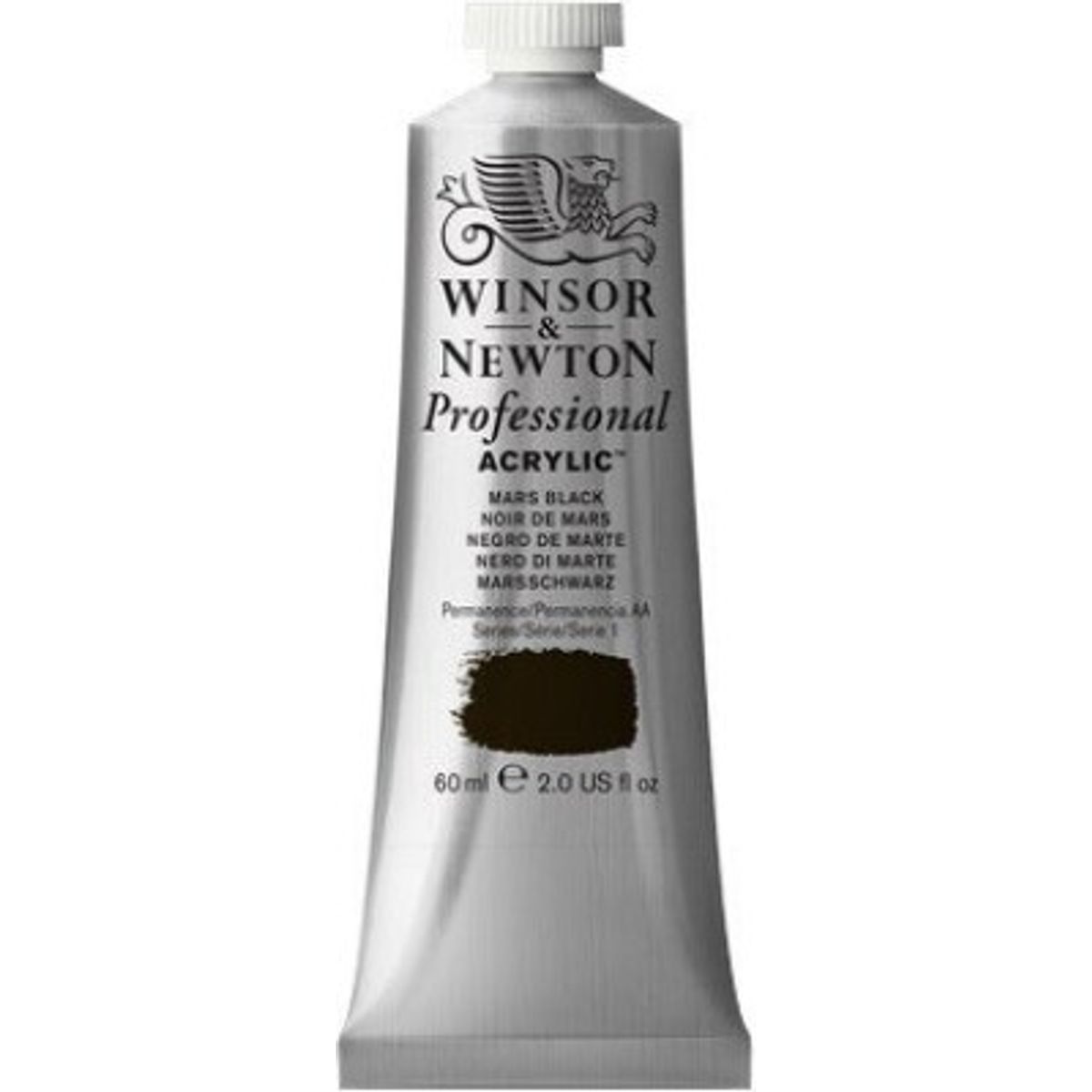 Winsor & Newton - Akrylmaling - Mars Black 60 Ml