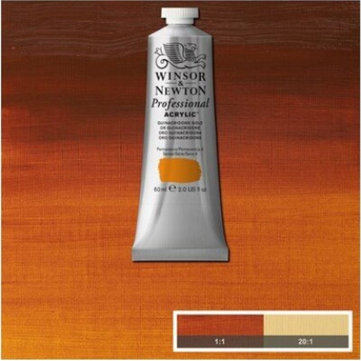 Winsor & Newton - Akrylmaling - Quinacridone Gold 60 Ml