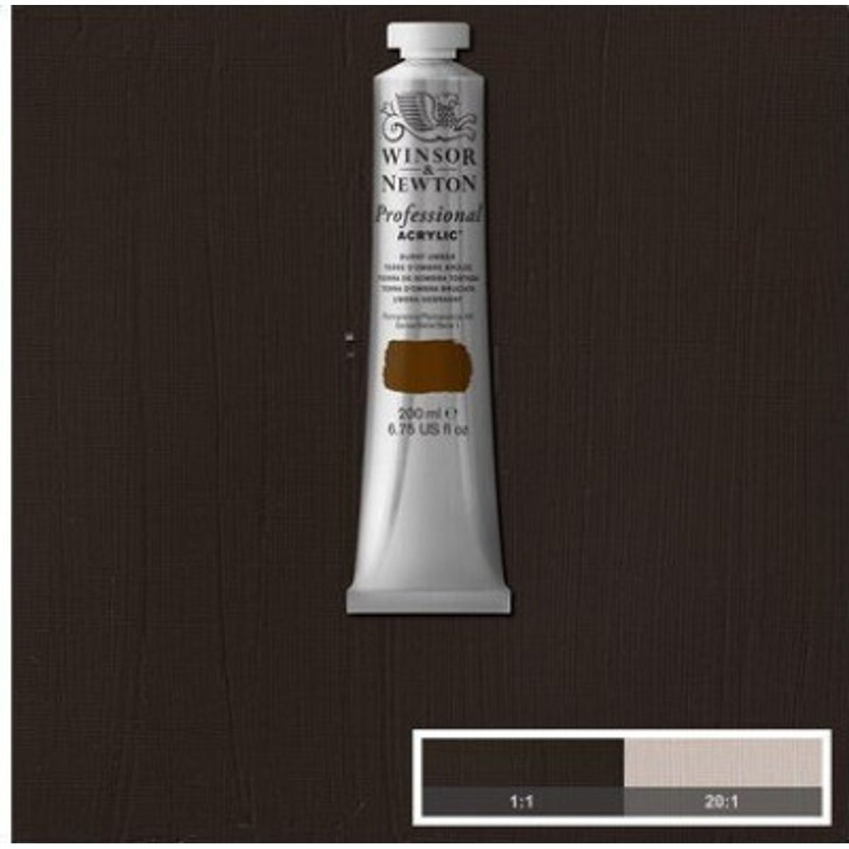 Winsor & Newton - Galeria Akrylmaling - Burnt Umber 200 Ml