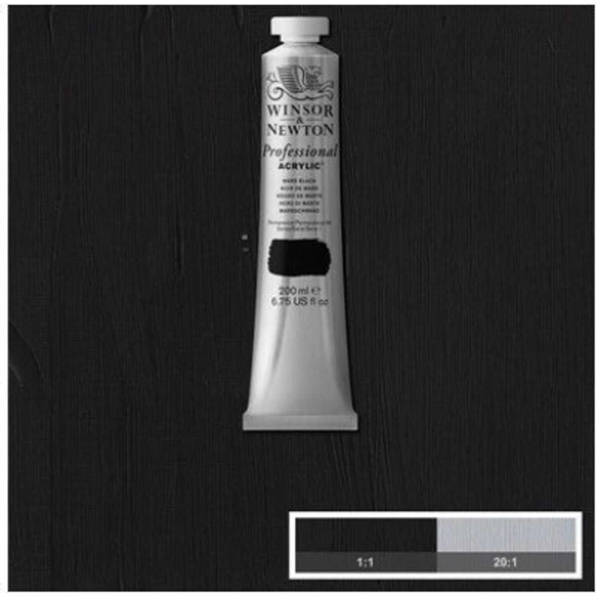 Winsor & Newton - Akrylmaling - Mars Black 200 Ml