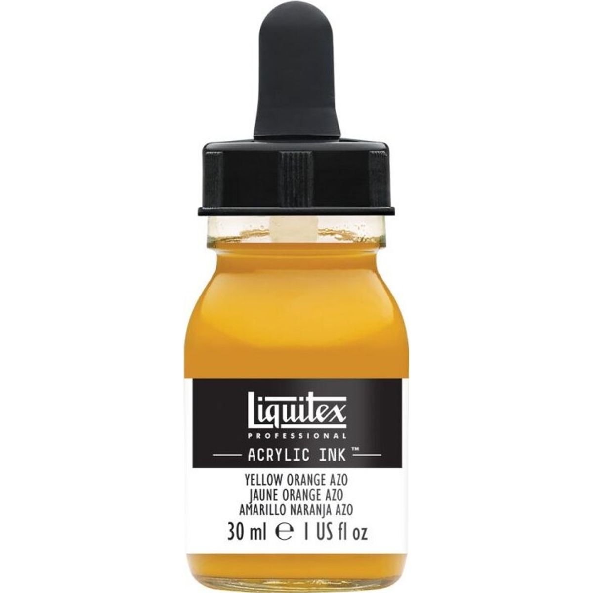 Liquitex - Acrylic Ink Blæk - Yellow Orange Azo 30 Ml