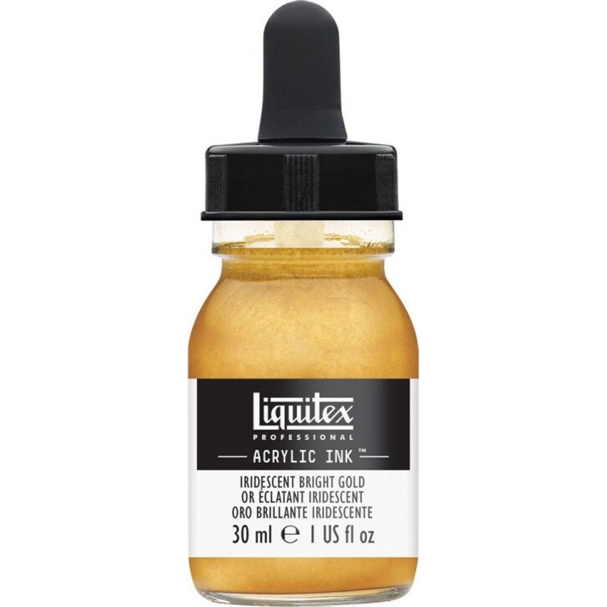 Liquitex - Acrylic Ink Blæk - Iridescent Bright Gold 30 Ml