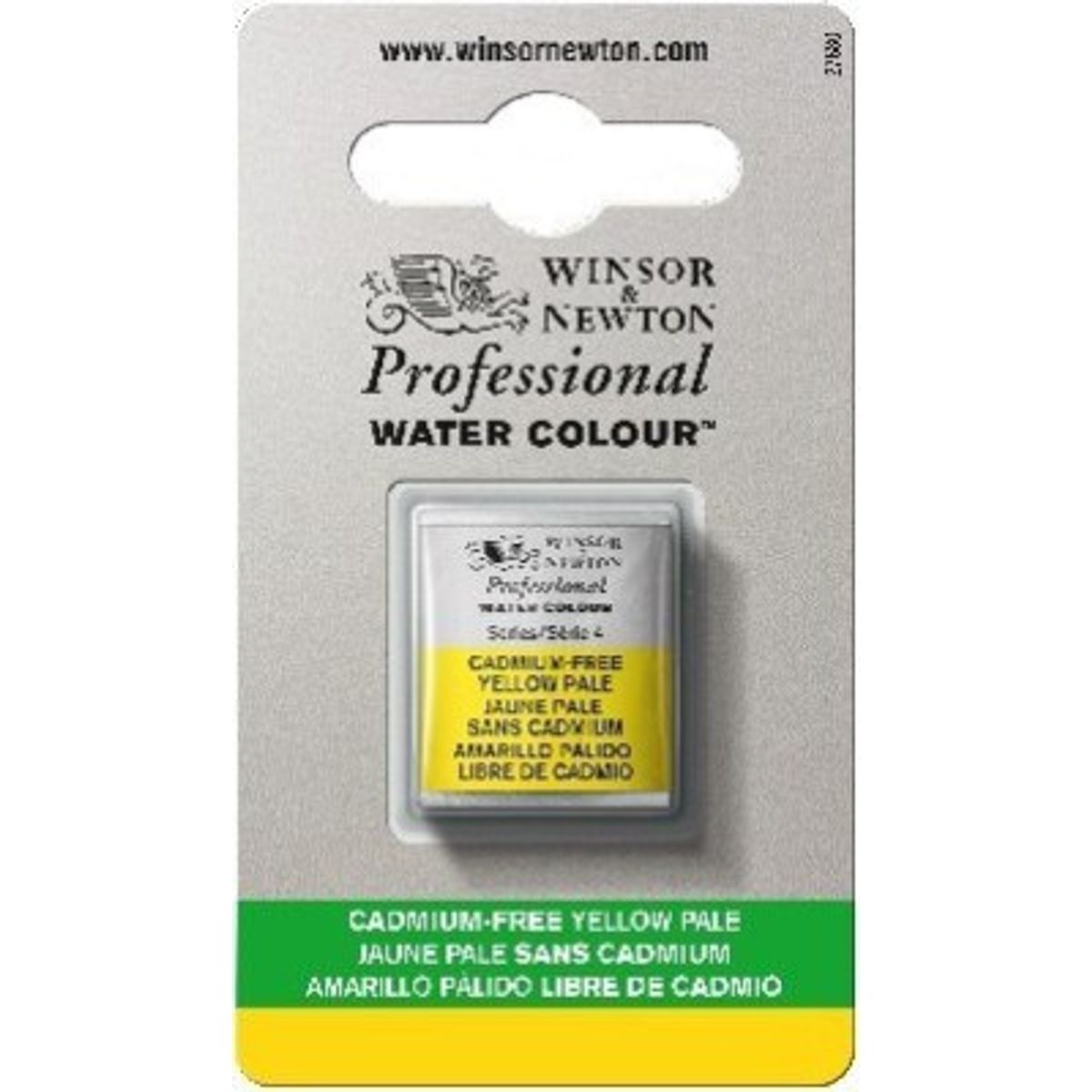 Winsor & Newton - Akvarelfarve 1/2 Pan - Cadmium Free Yellow Pale