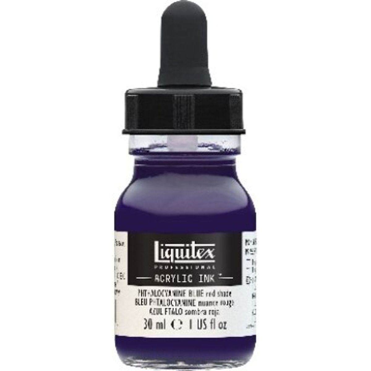 Liquitex - Acrylic Ink Blæk - Phthalocyanine Blue - Red Shade 30 Ml