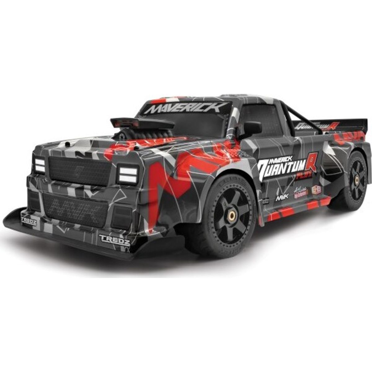 Quantumr Race Truck Body (black/red) - Mv150319 - Maverick Rc