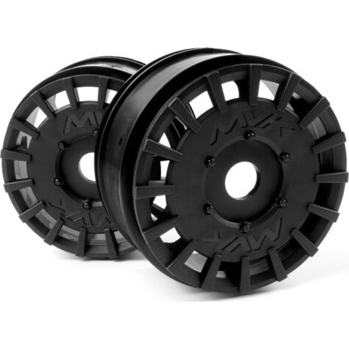 Quantumr Rally Car Wheel (black/2pcs) - Mv150365 - Maverick Rc