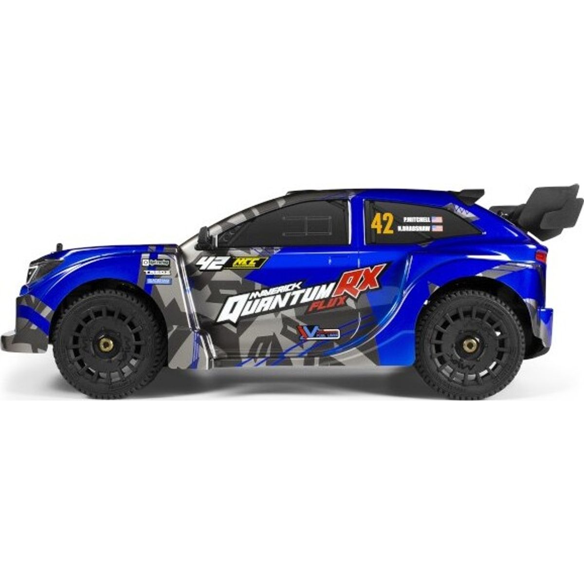 Maverick - Quantumrx Flux 4s Fjernstyret Rally Car - 1:8 - Blå - Mv150360