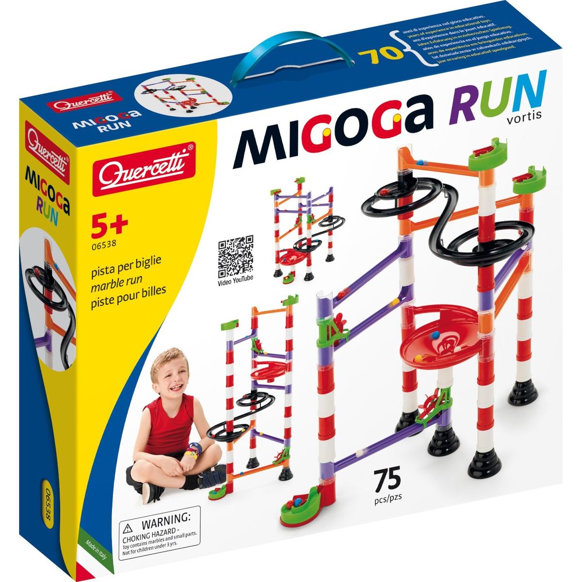 Quercetti - Kuglebane - Migoga Marble Run Vortis - 75 Dele