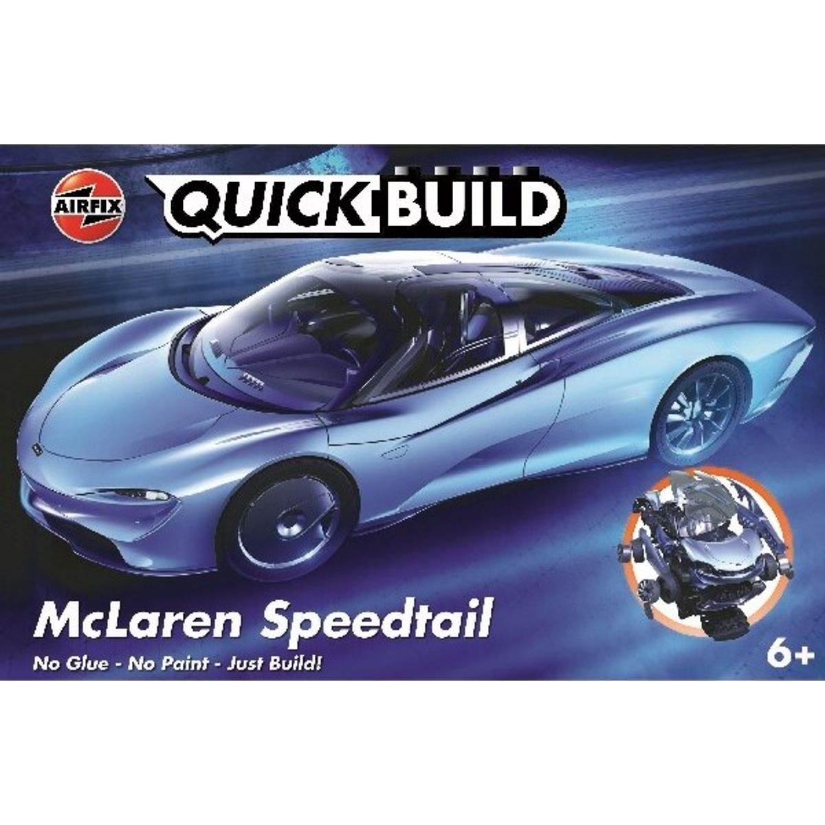 Airfix - Quickbuild - Mclaren Speedtail Modelbil Byggesæt - J6052