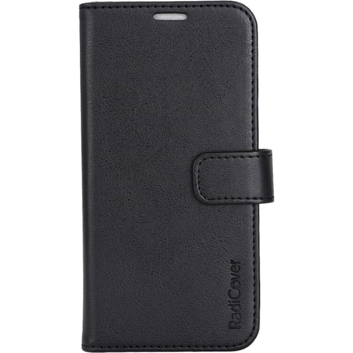 Radicover - Strålingsbeskyttelse Wallet Vegansk Læder Iphone 15 Flipcover Sort Pu