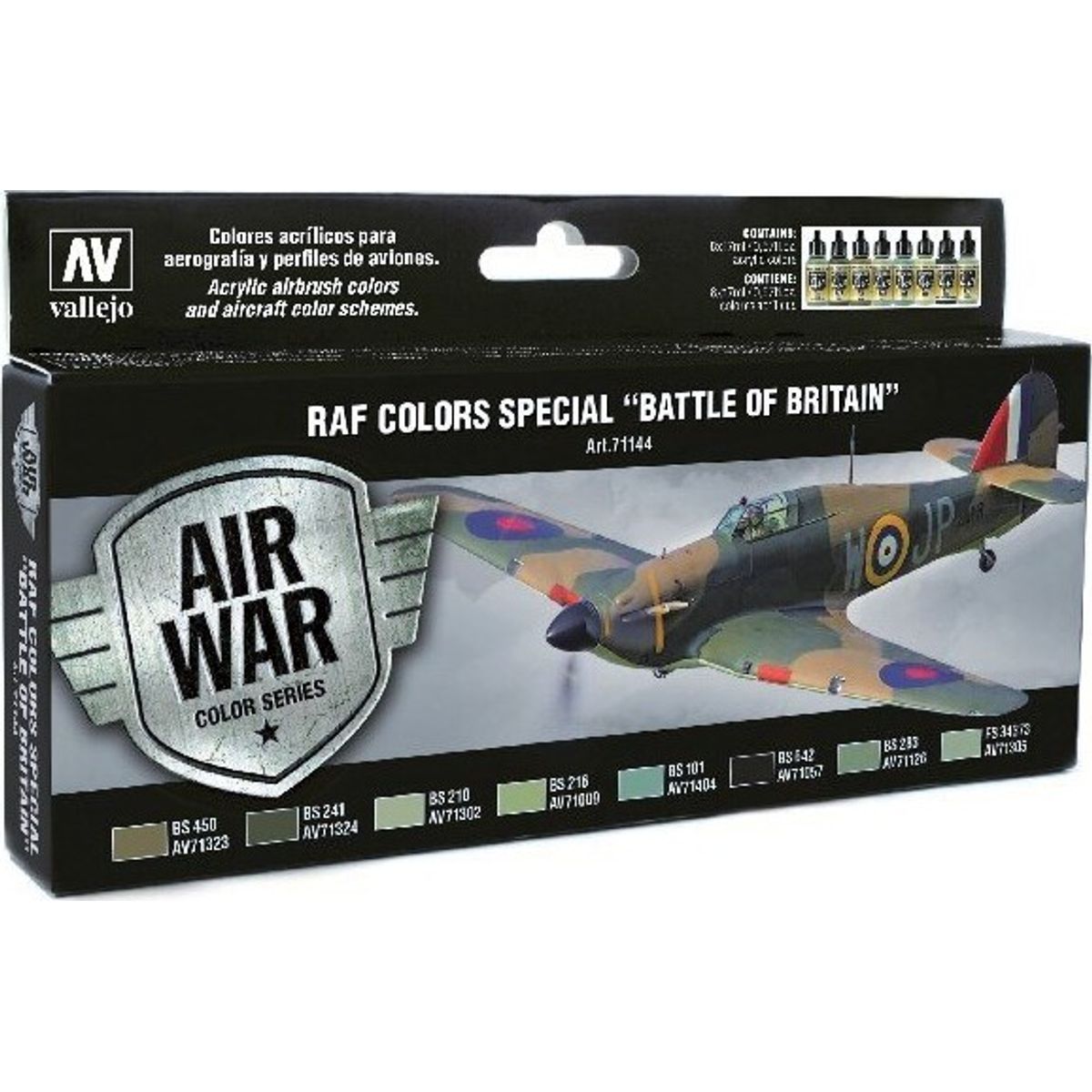 Vallejo - Air War Raf Colors Special Battle Of Britain 8x17 Ml - 71144