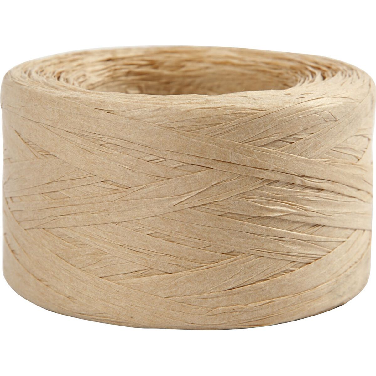 Raffia Papirgarn - B 7-8 Mm - Sand - 100 M