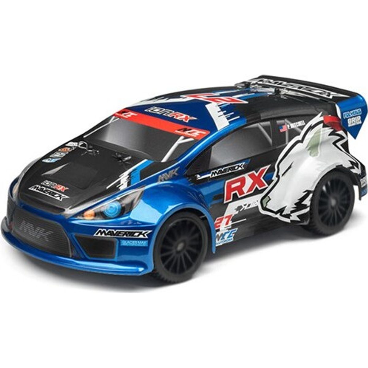 Rally Painted Body Blue With Decals (ion Rx) - Mv28070 - Maverick Rc