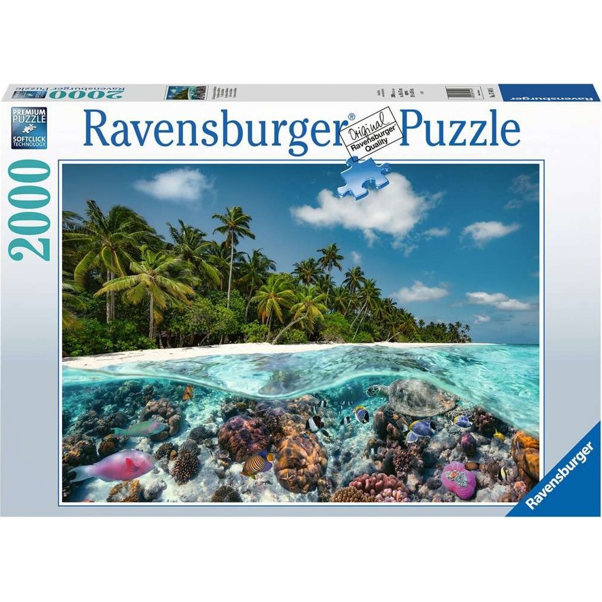 Ravensburger Puslespil - 2000 Brikker - Maldiverne