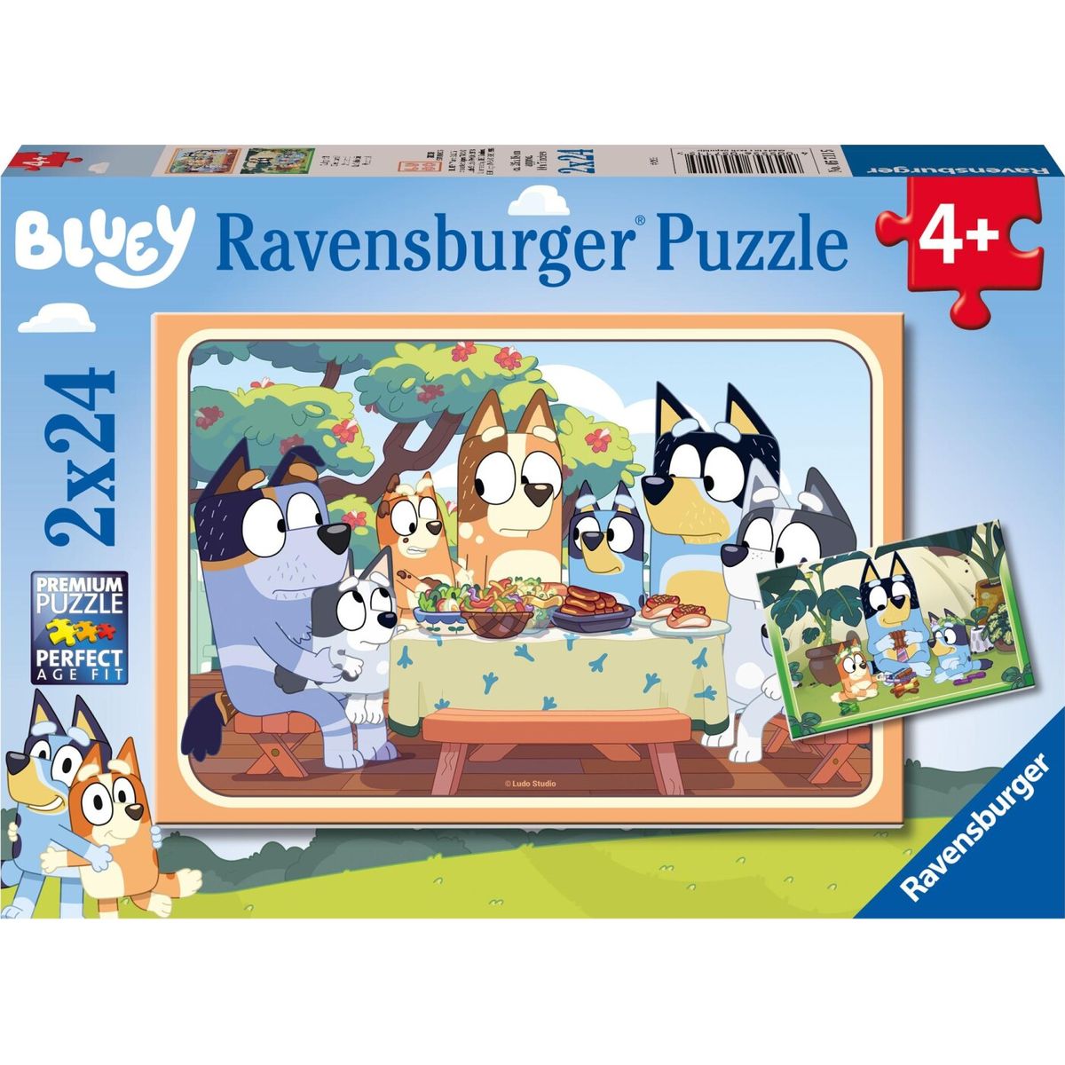 Bluey Puslespil - 2x24 Brikker - Ravensburger