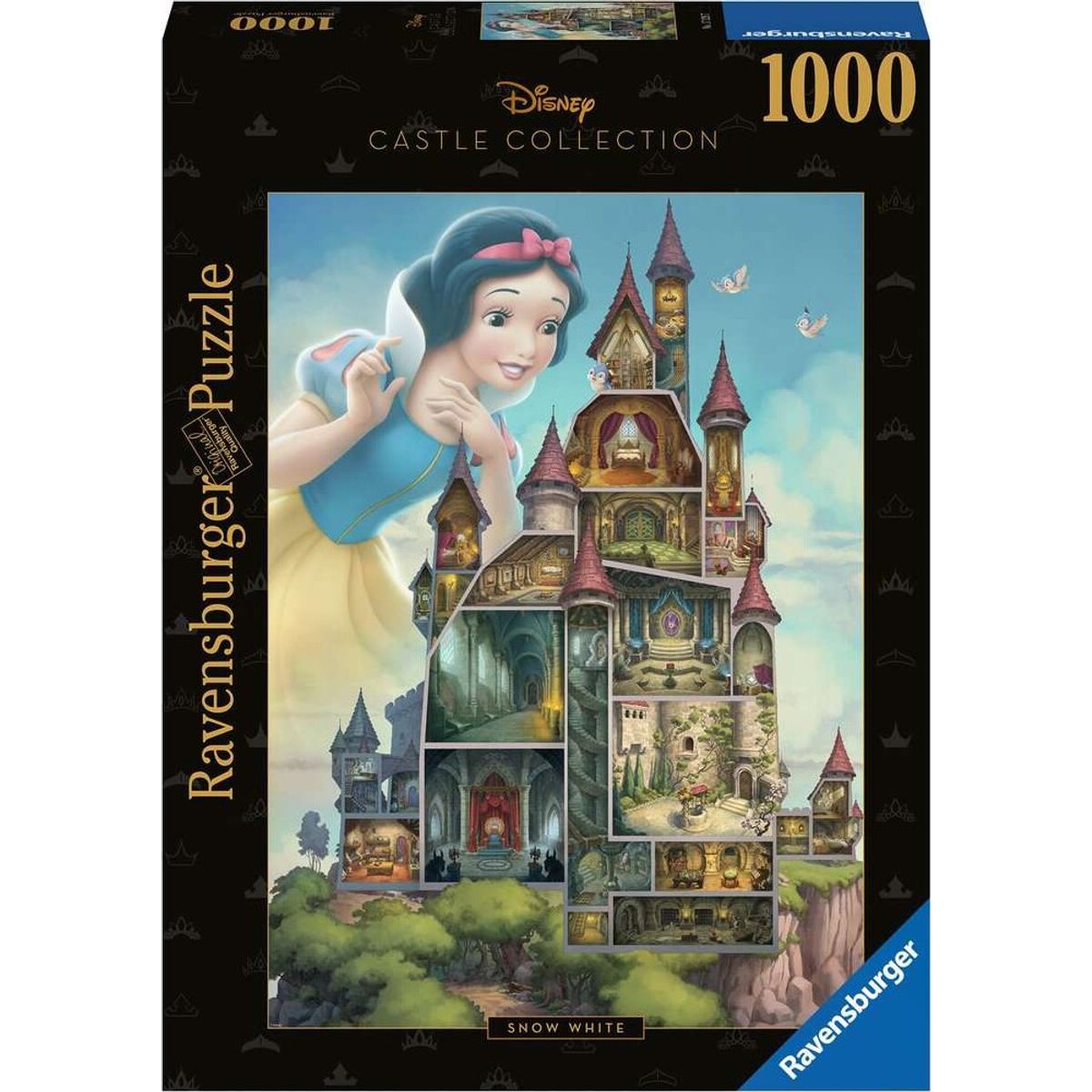 Ravensburger Puslespil - Disney Castle - Snehvide - 1000 Brikker