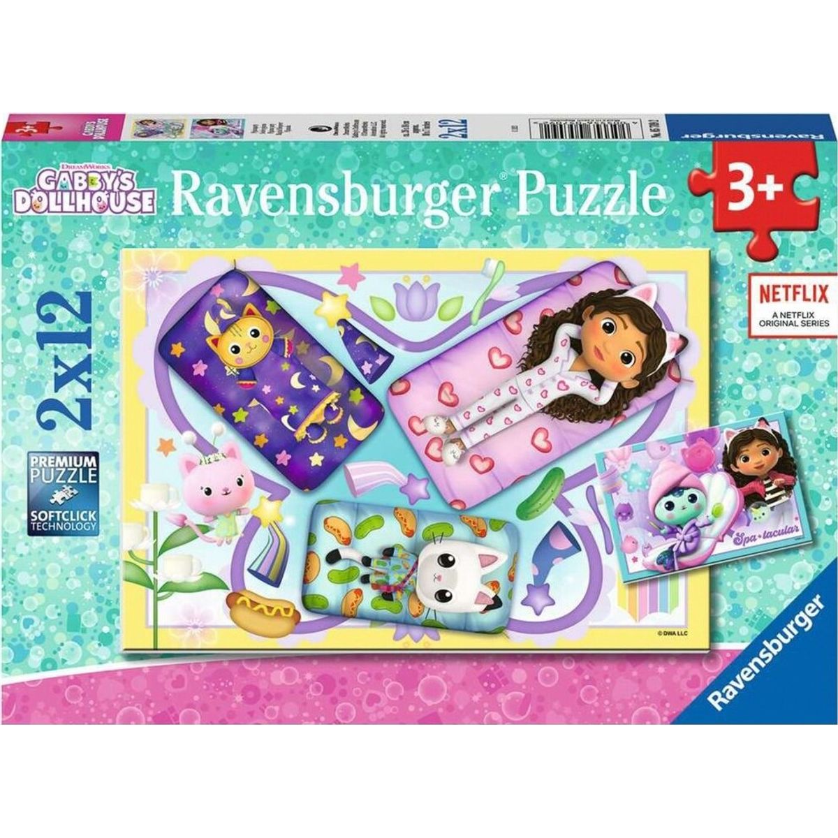 Ravensburger Puslespil - Gabbys Dukkehus - 2x12 Brikker