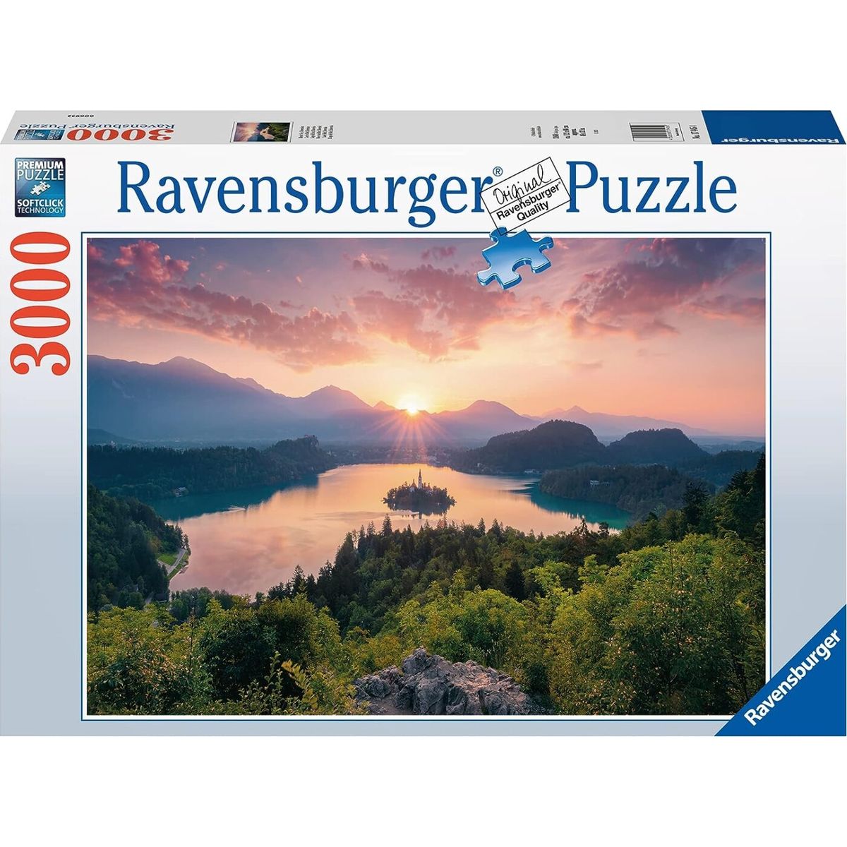 Ravensburger Puslespil - Lake Bled Slovenia - 3000 Brikker