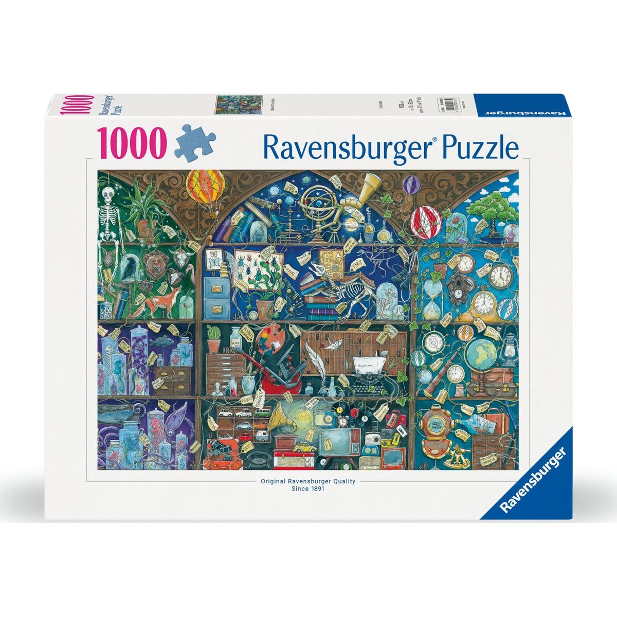 Ravensburger Puslespil - Cabinet Of Curiosities - 1000 Brikker