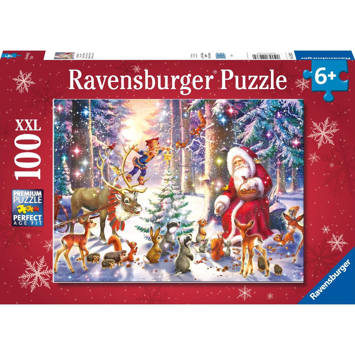 Ravensburger Julepuslespil - Jul I Skoven - 100 Brikker