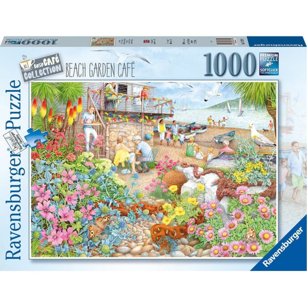 Ravensburger Puslespil - 1000 Brikker - Beach Garden Cafe