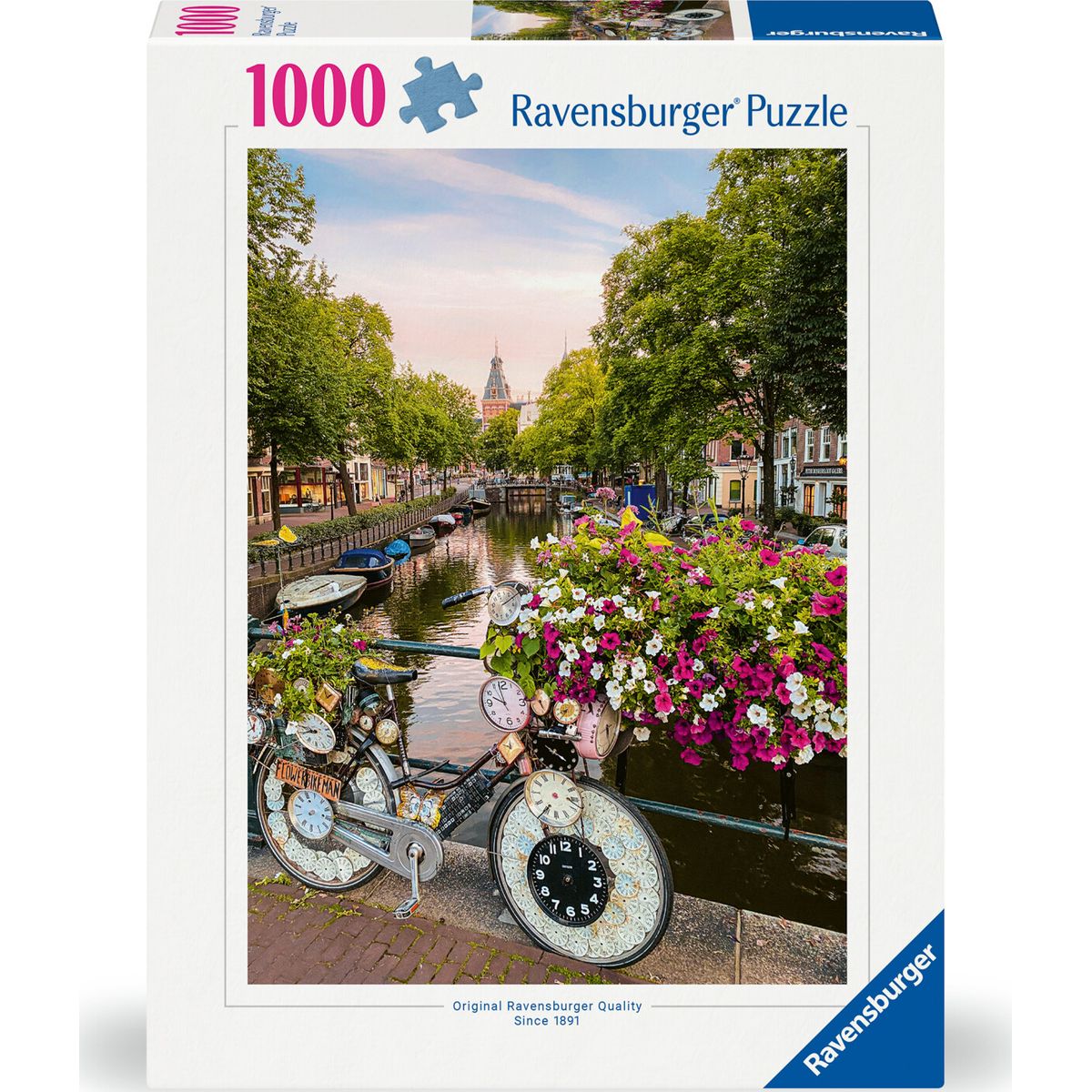 Ravensburger Puslespil - 1000 Brikker - Cykel I Amsterdam