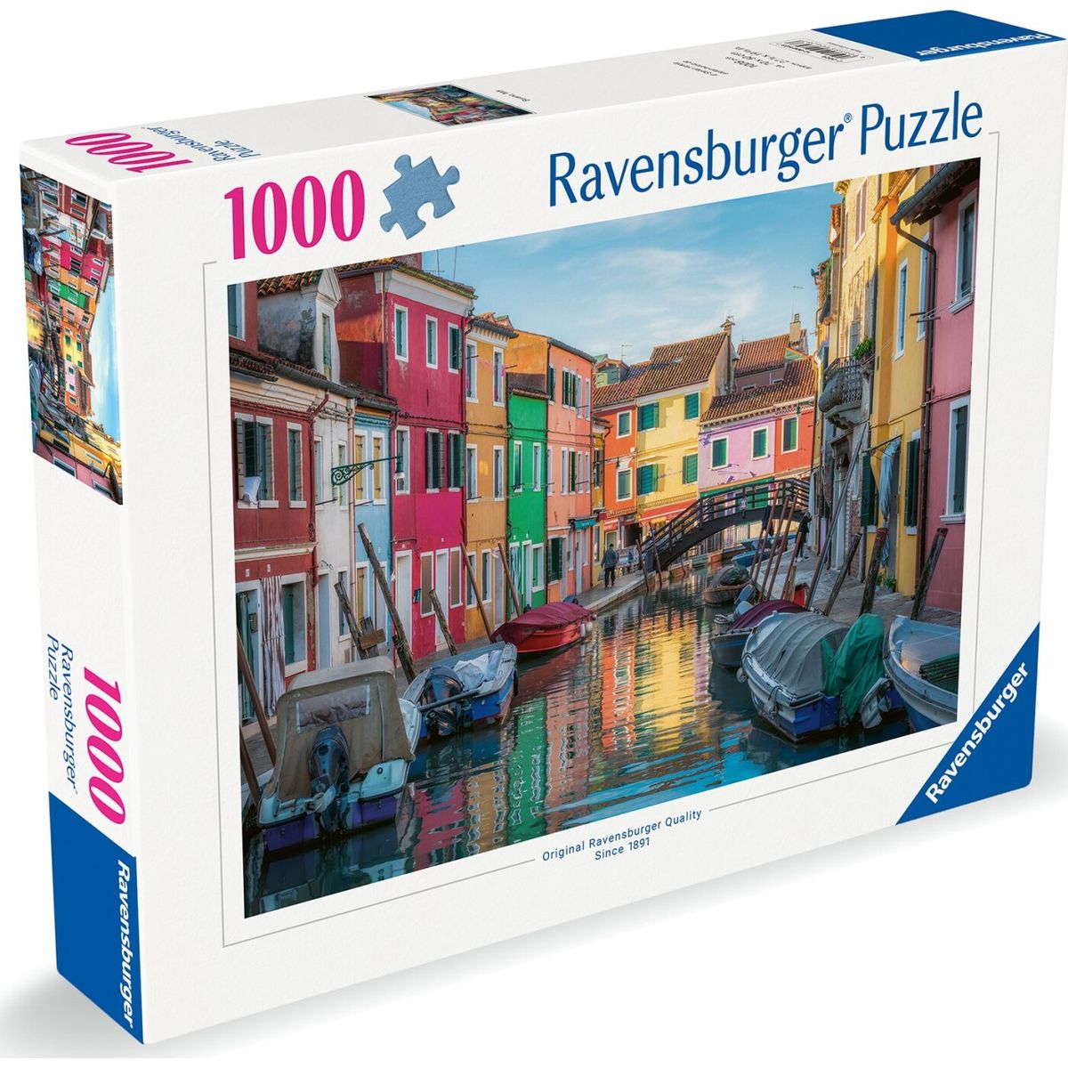 Ravensburger Puslespil - 1000 Brikker - Burano Kanalen I Venedig