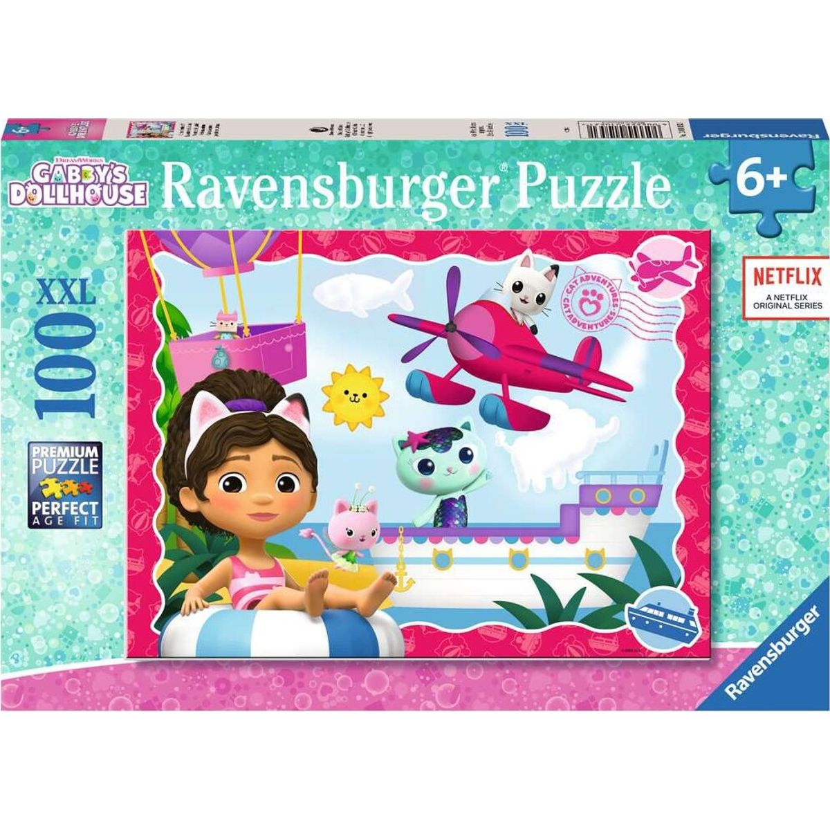 Gabbys Dukkehus Puslespil - 100 Xxl Brikker - Ravensburger