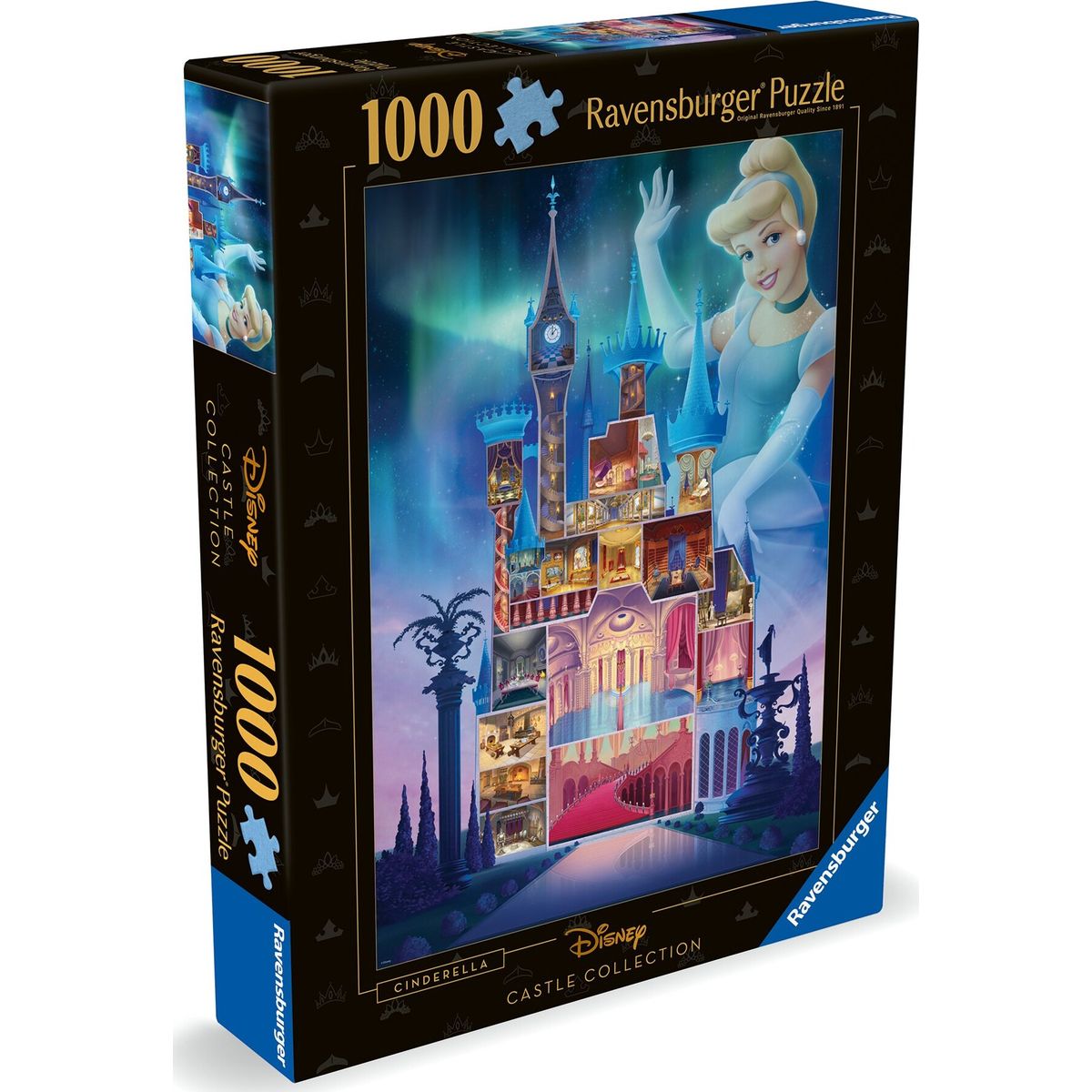 Ravensburger Puslespil - Disney Castle - Askepot - 1000 Brikker