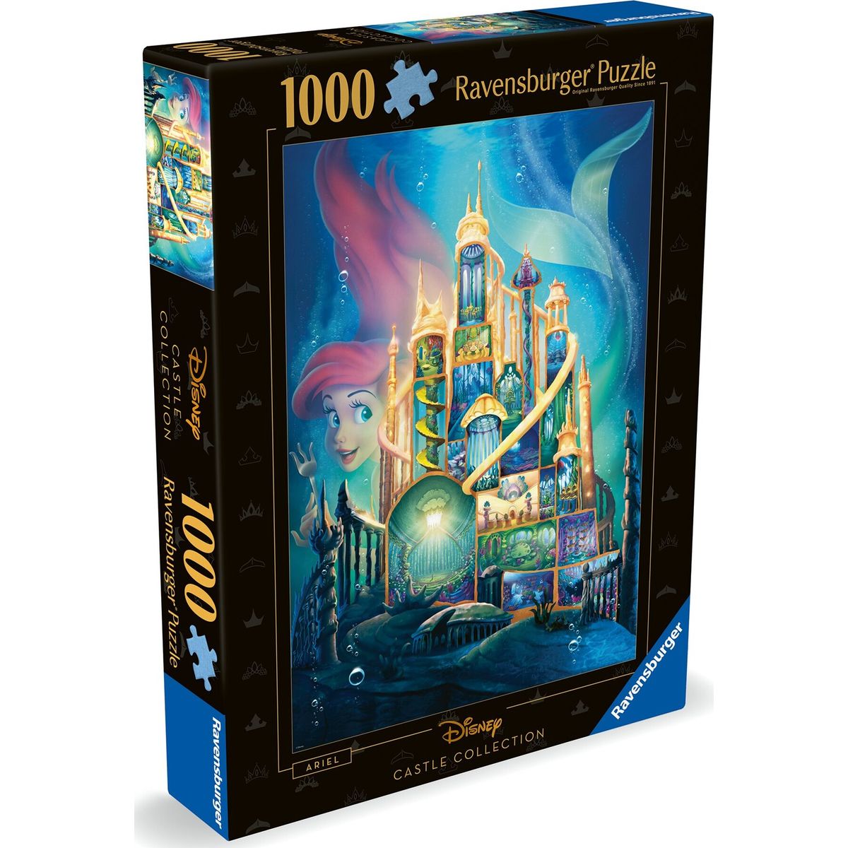 Ravensburger Puslespil - Disney Castle - Ariel - 1000 Brikker